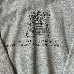 Taylor Swift Down Bad Lyrics Crewneck Sweatshirt